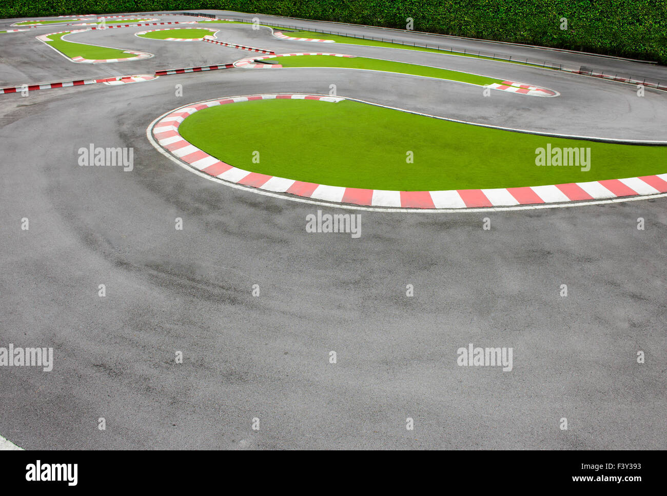 Road racing circuit Stock Photo