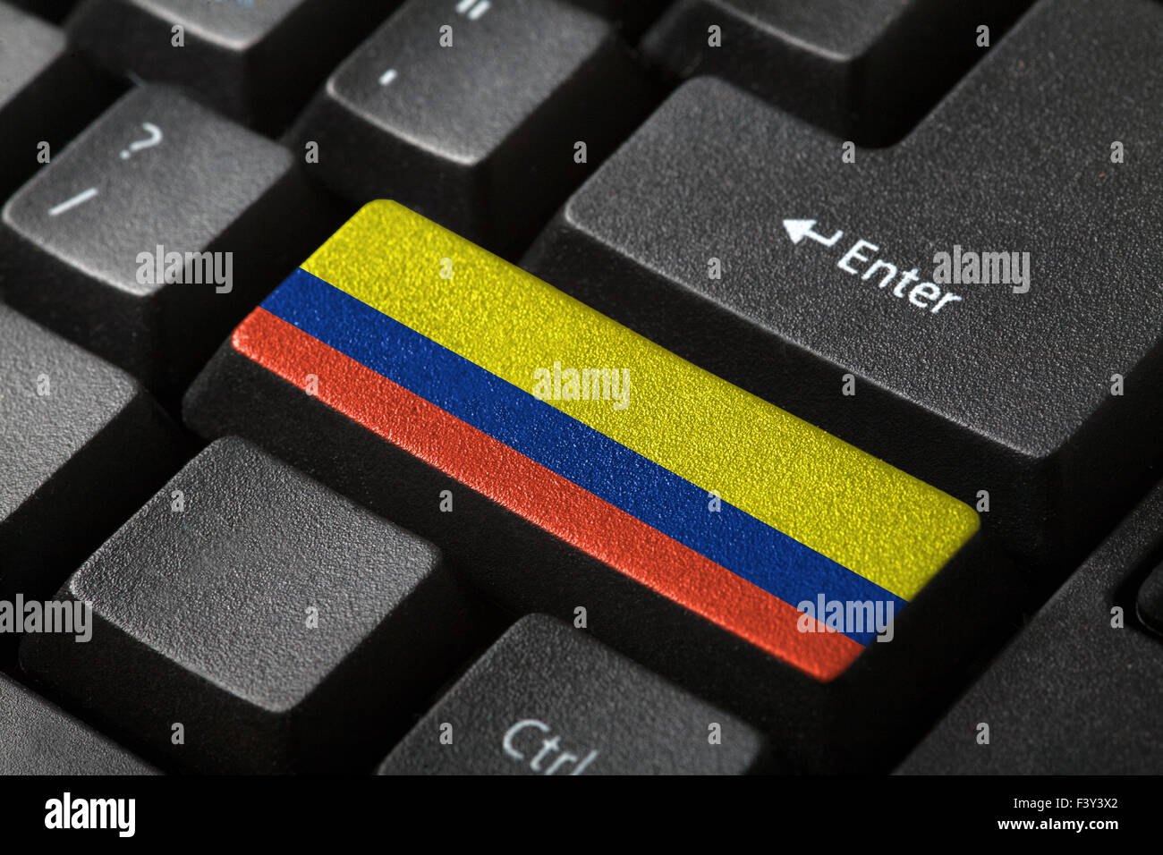 The Colombian flag Stock Photo