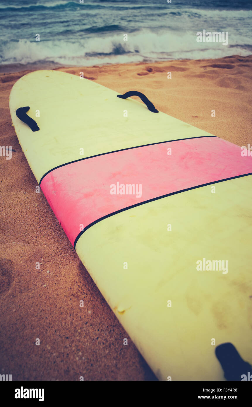 Vintage Surf Board Stock Photo - Alamy