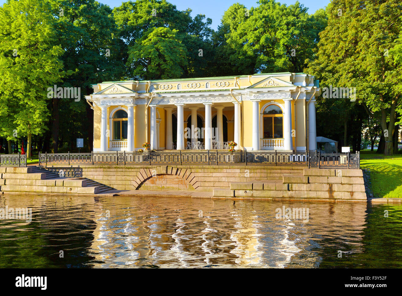 Mikhailovsky Garden. Petersburg. Stock Photo