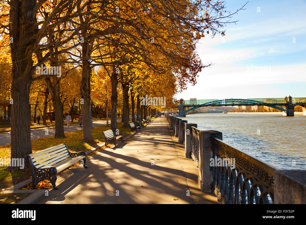 Moscow embankment Stock Photo