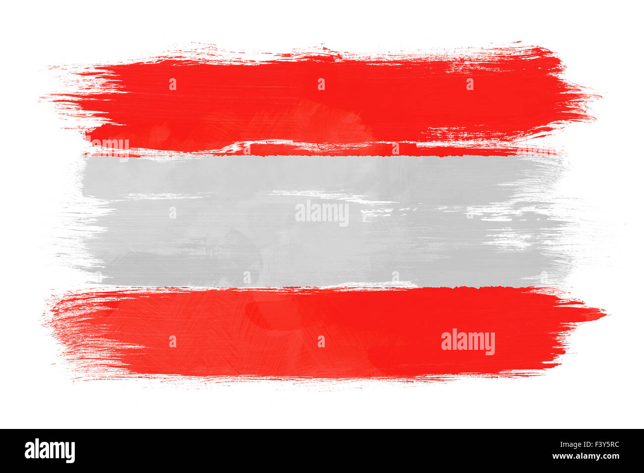 The Austrian flag Stock Photo