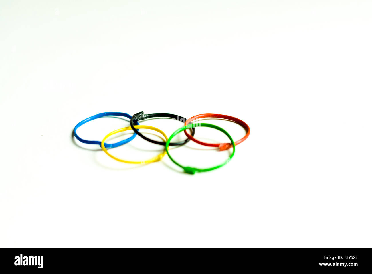 Olympic Rings Stock Photo