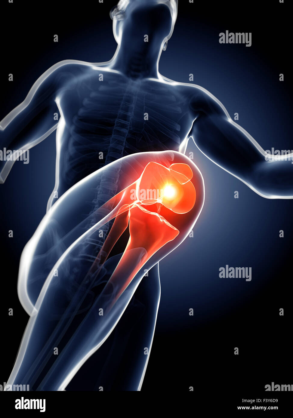 Running Joint Pattern 3d rendered illustration - runners joints Stock Photo - Alamy