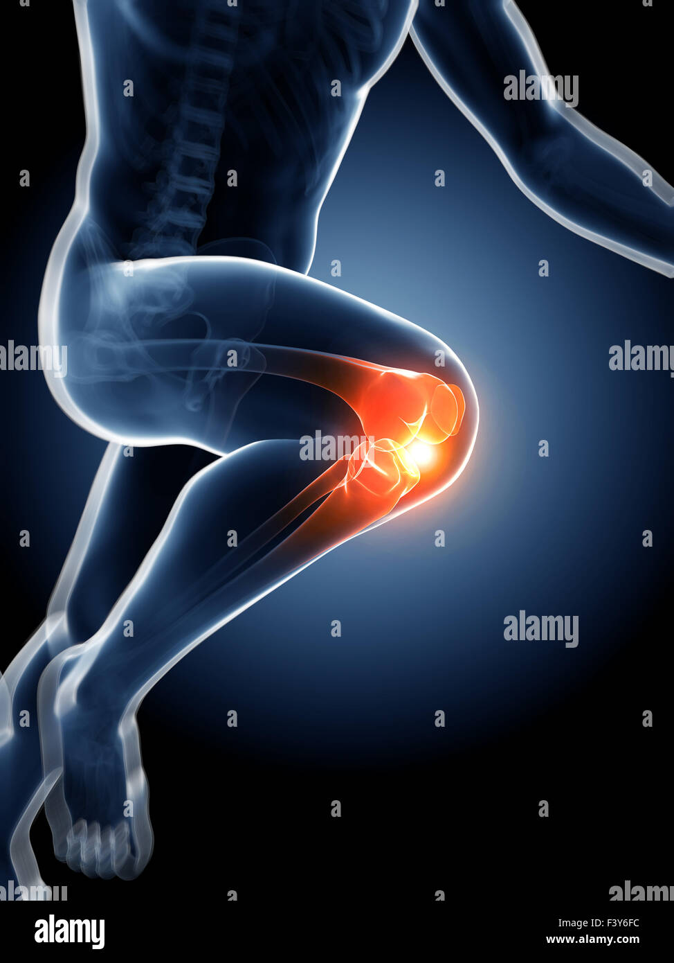 Running Joint Pattern 3d rendered illustration - runners joints Stock Photo - Alamy