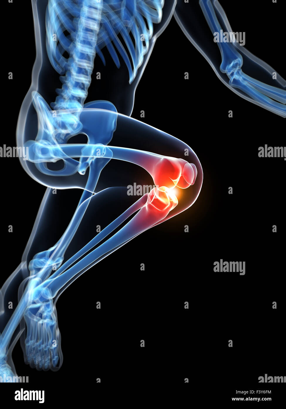 Running Joint Pattern 3d rendered illustration - runners joints Stock Photo - Alamy