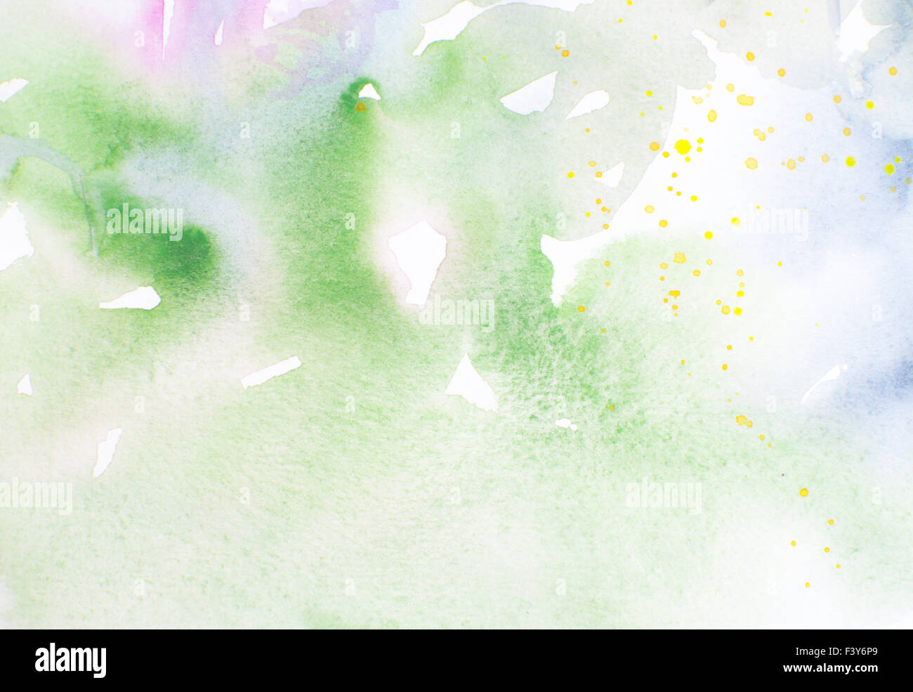 Green watercolor background Stock Photo