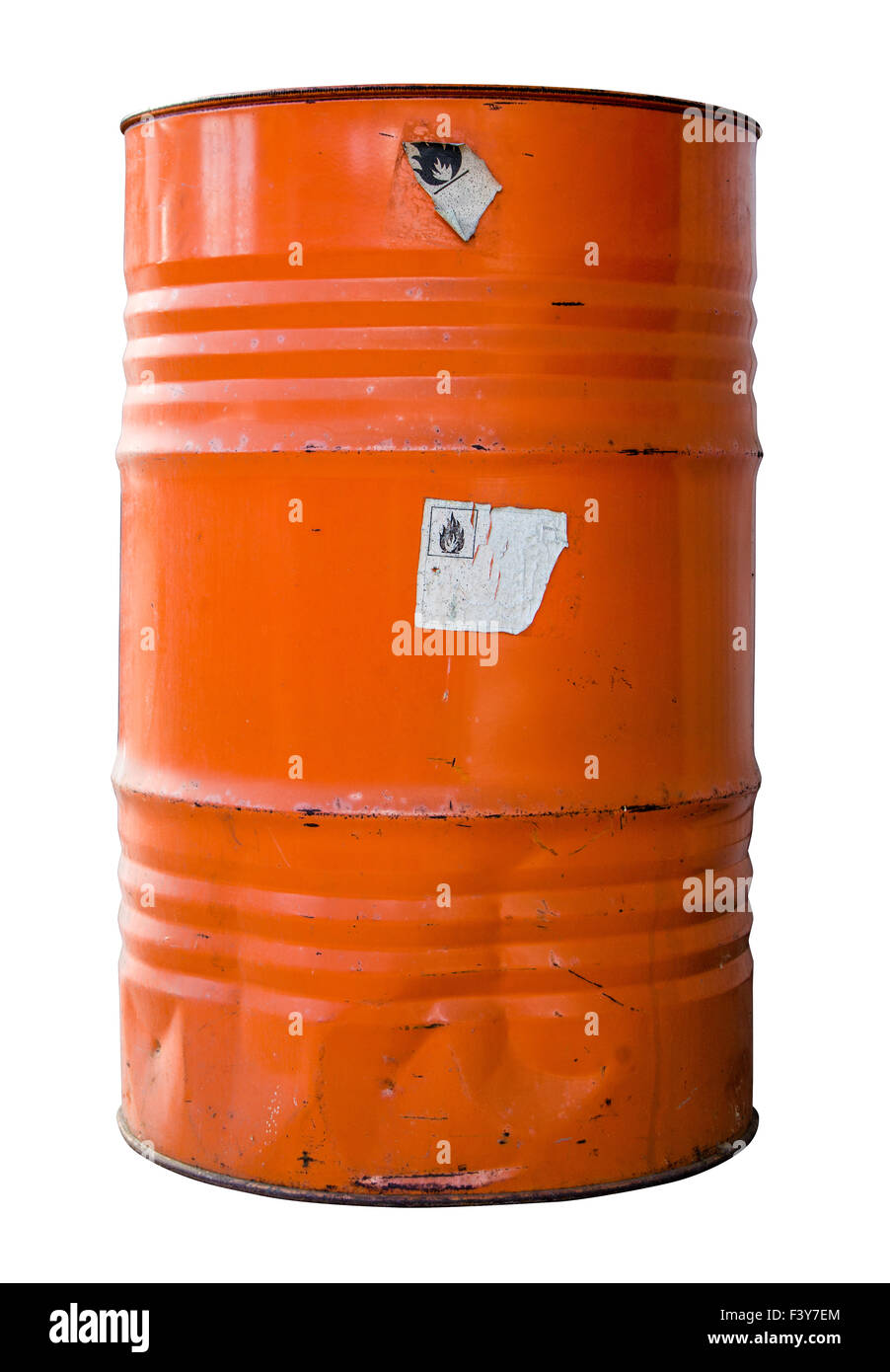 Isolated Industrial Waste Drum Stock Photo Alamy