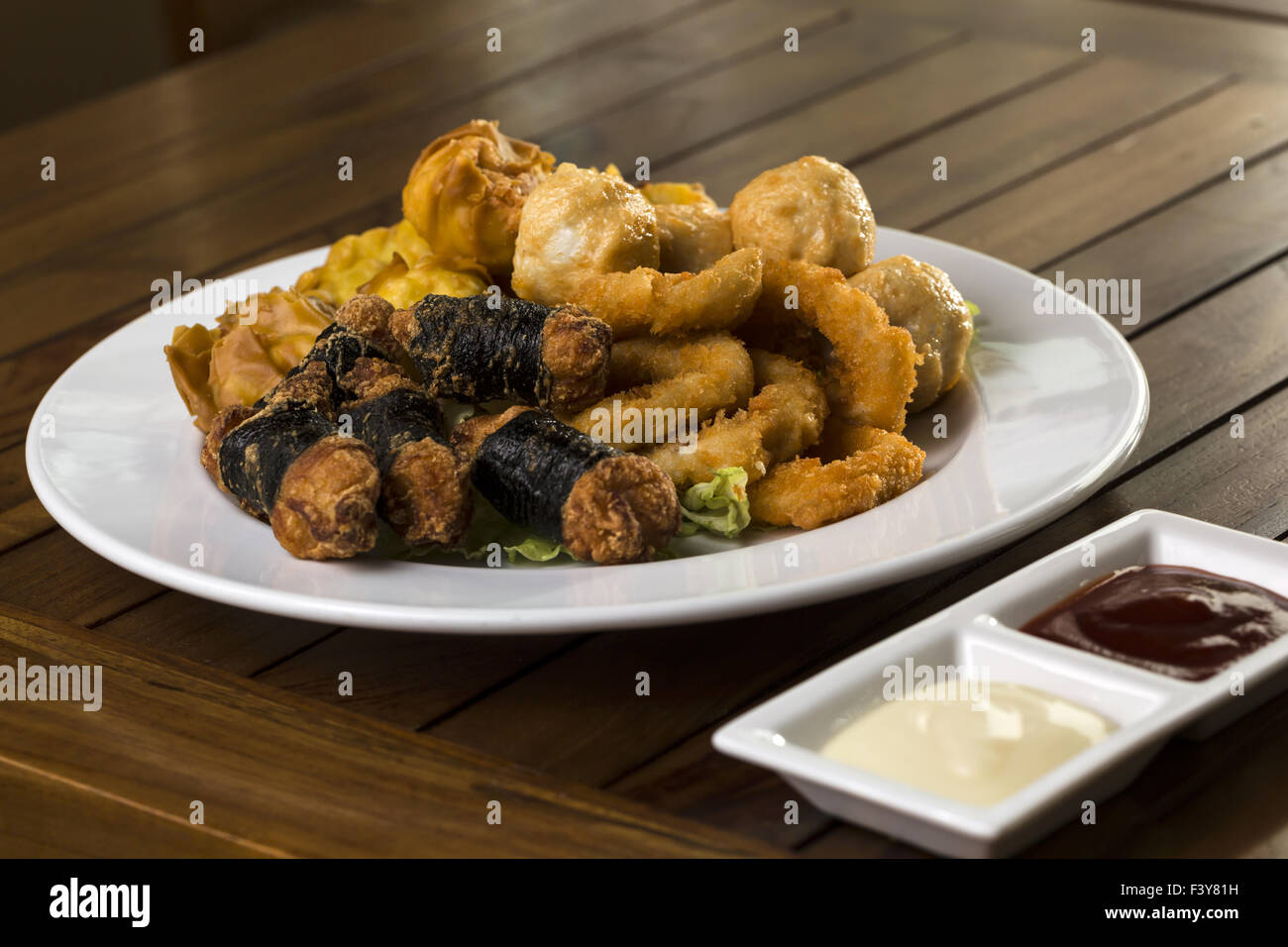 Fried finger food Stock Photo