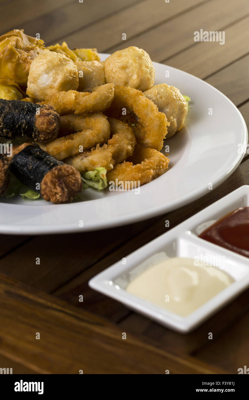 Fried finger food Stock Photo