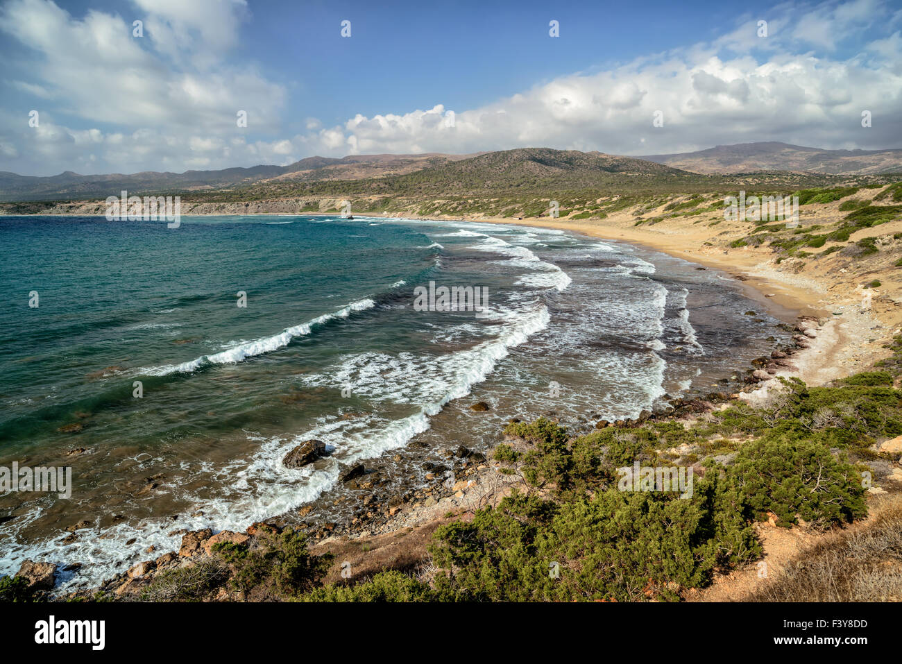 Coast of Akamas peninsula on Cyprus Stock Photo