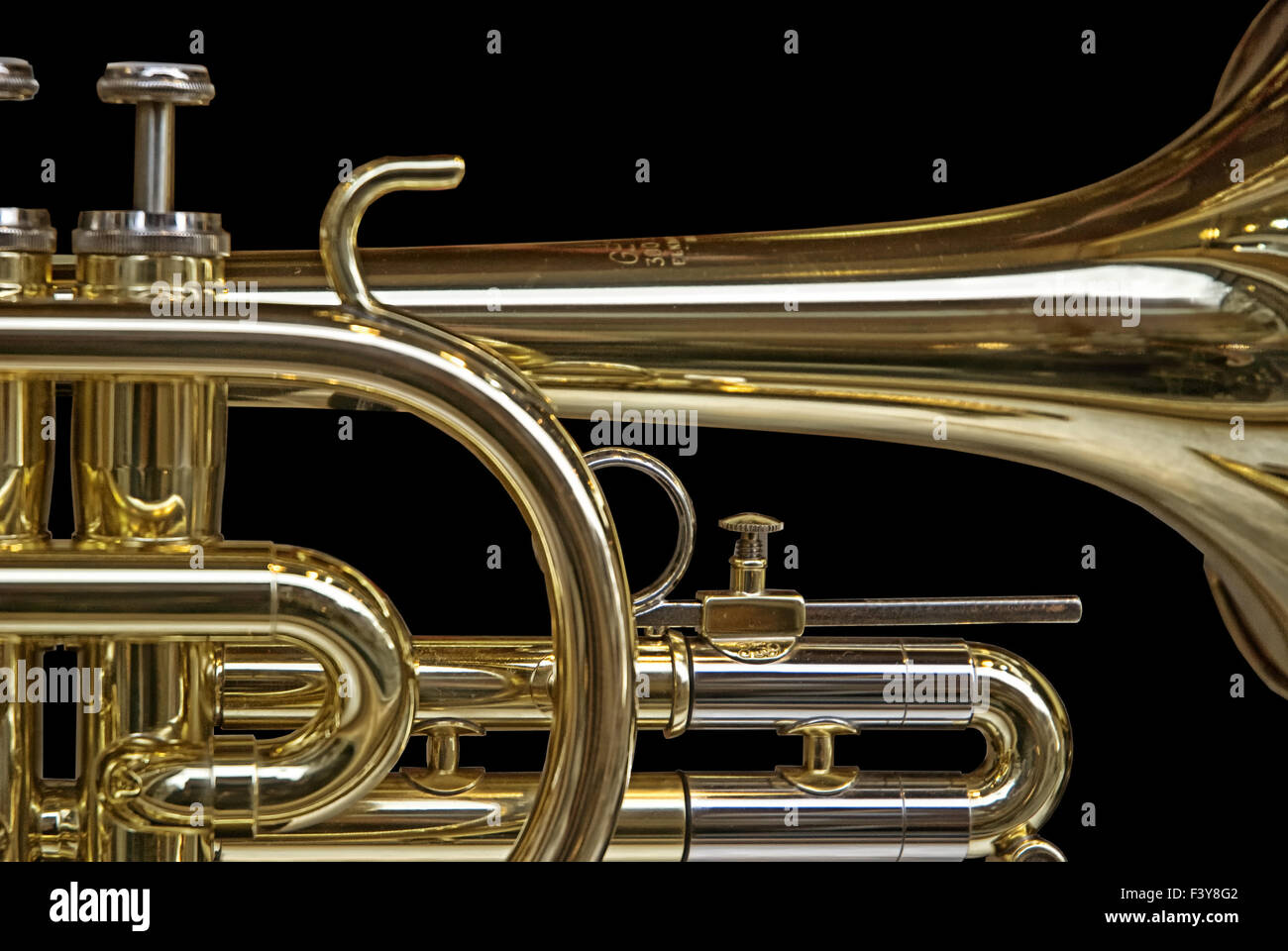 the trumpet Stock Photo