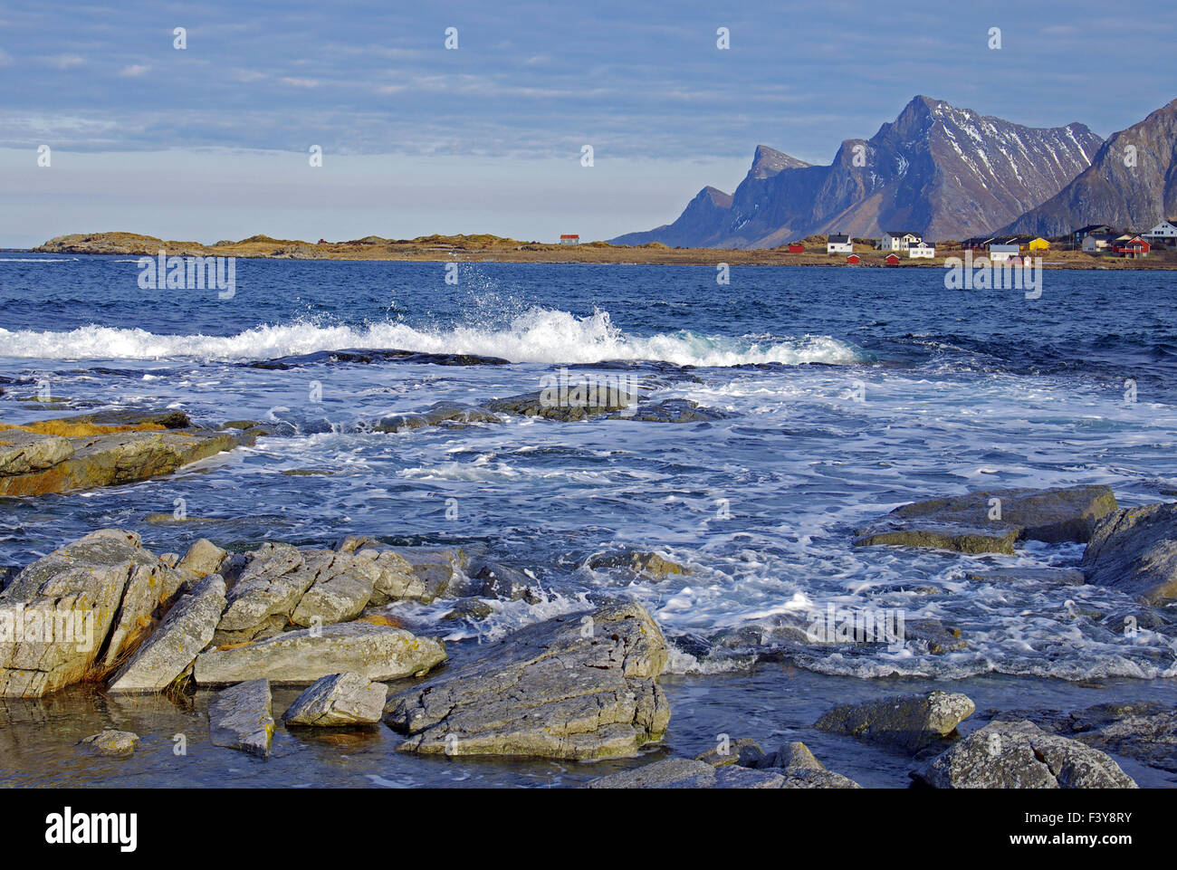 Lofoten Islands in Winter Stock Photo