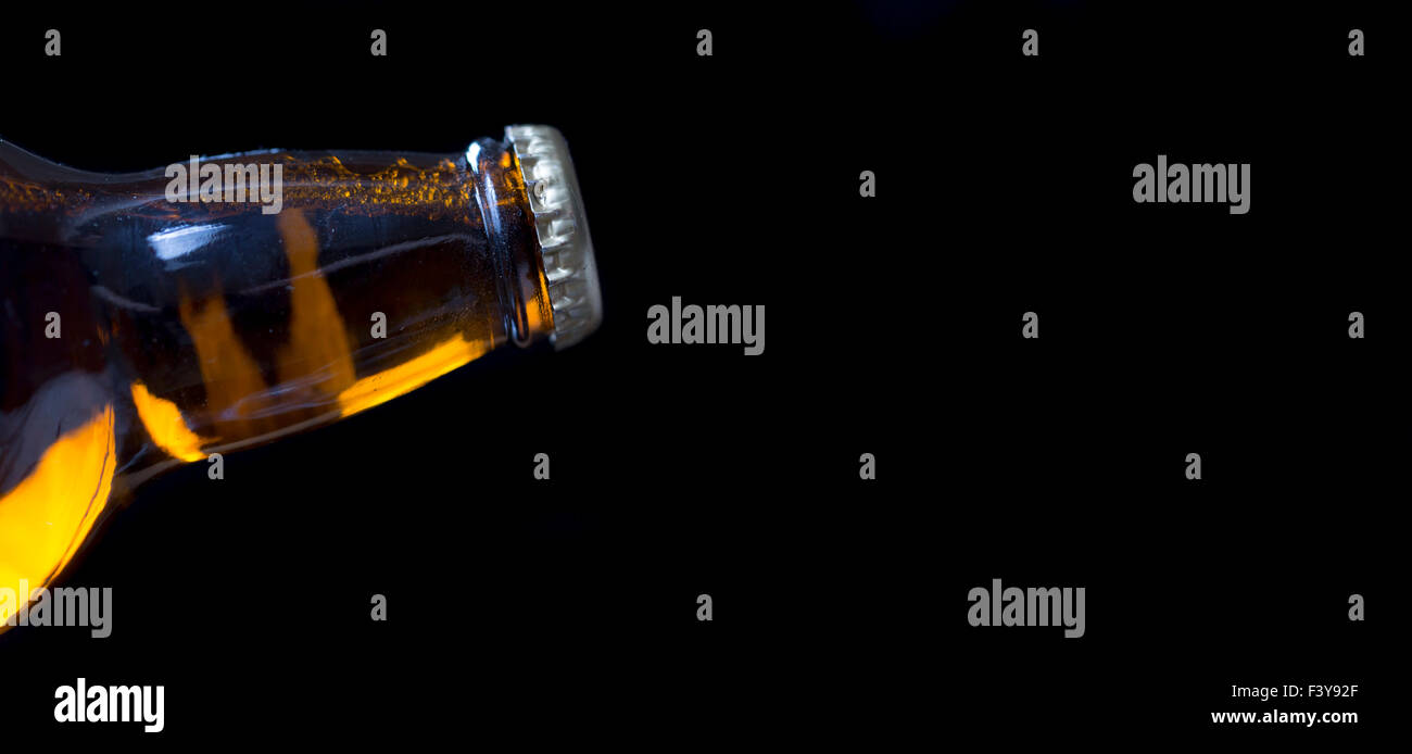 Unopened Beer Bottle Stock Photo Alamy
