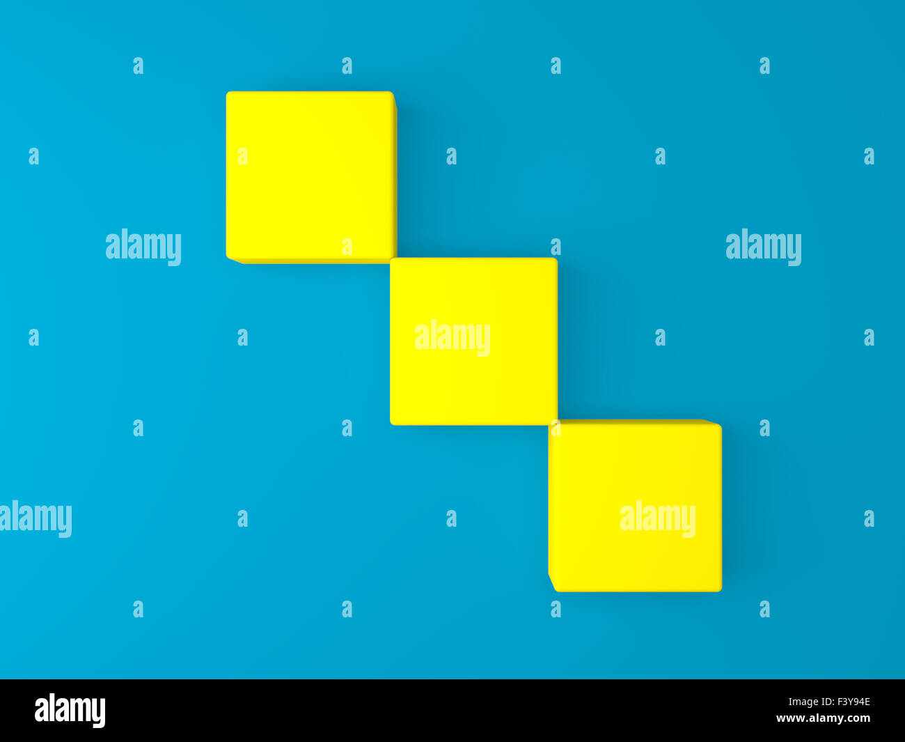 3d isolated Empty yellow box Stock Photo Alamy