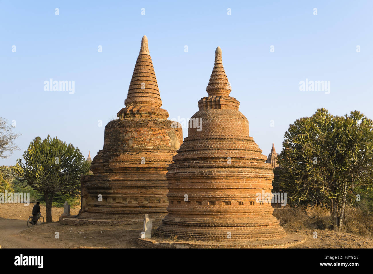 Stupas, Bagan, Myanmar, Asia Stock Photo