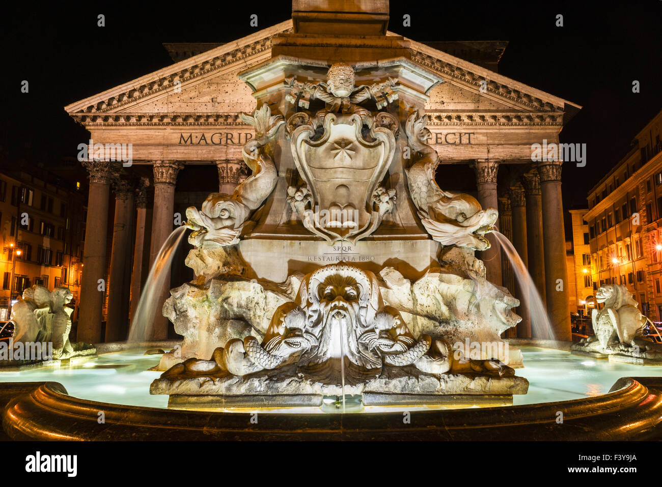 Piazza Rotonda, Rome Stock Photo