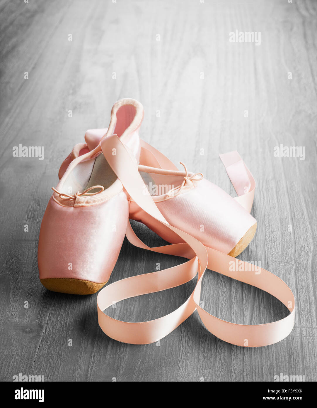 new pink ballet pointe shoes Stock Photo