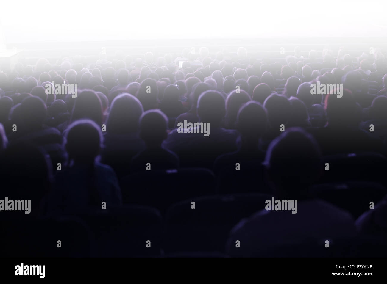 People sitting in an audience Stock Photo Alamy