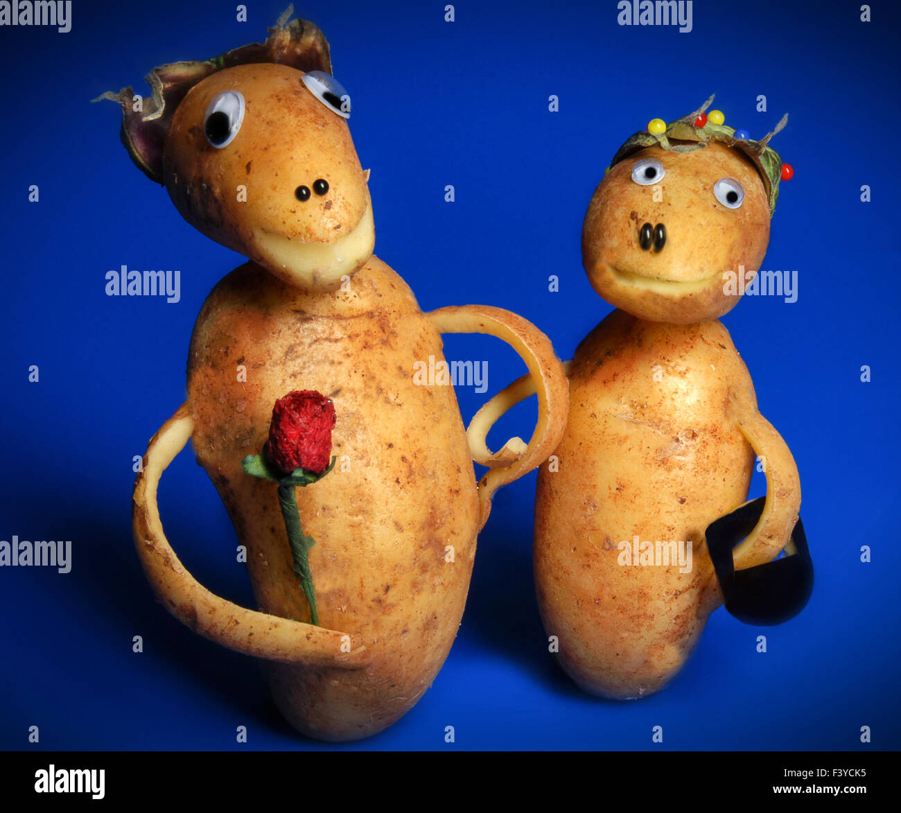 potato twosome Stock Photo