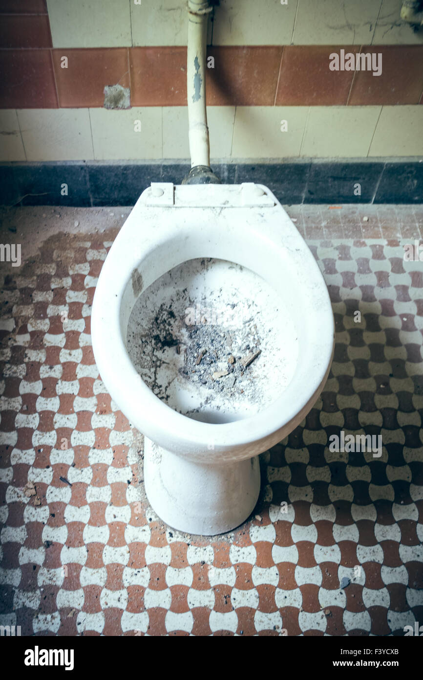 old toilet Stock Photo