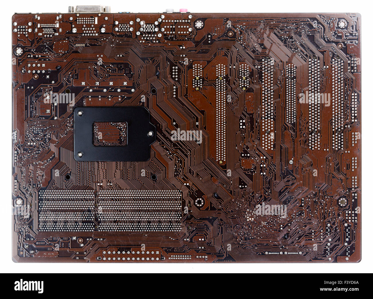 Brown motherboard for socket 1150 Stock Photo - Alamy