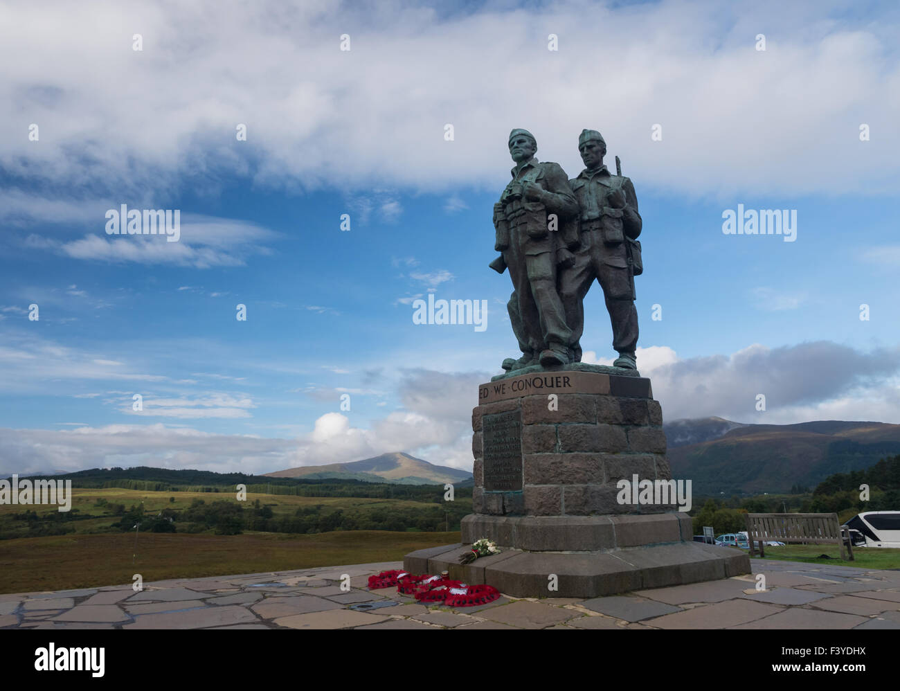 Commando Memorial in Spean Bridge Scotland Stock Photo