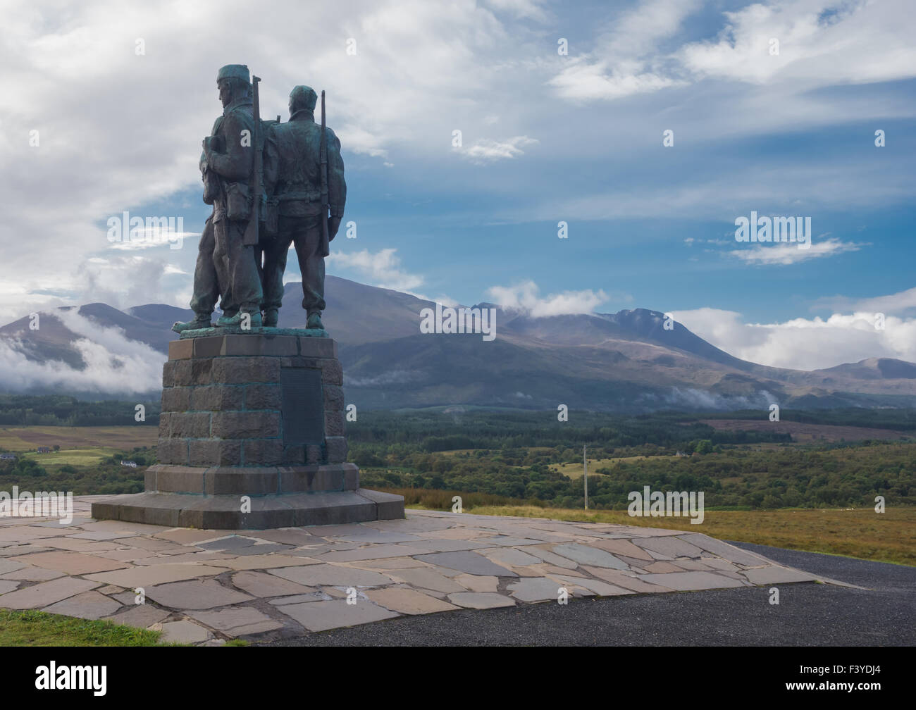 Commando Memorial in Spean Bridge Scotland Stock Photo