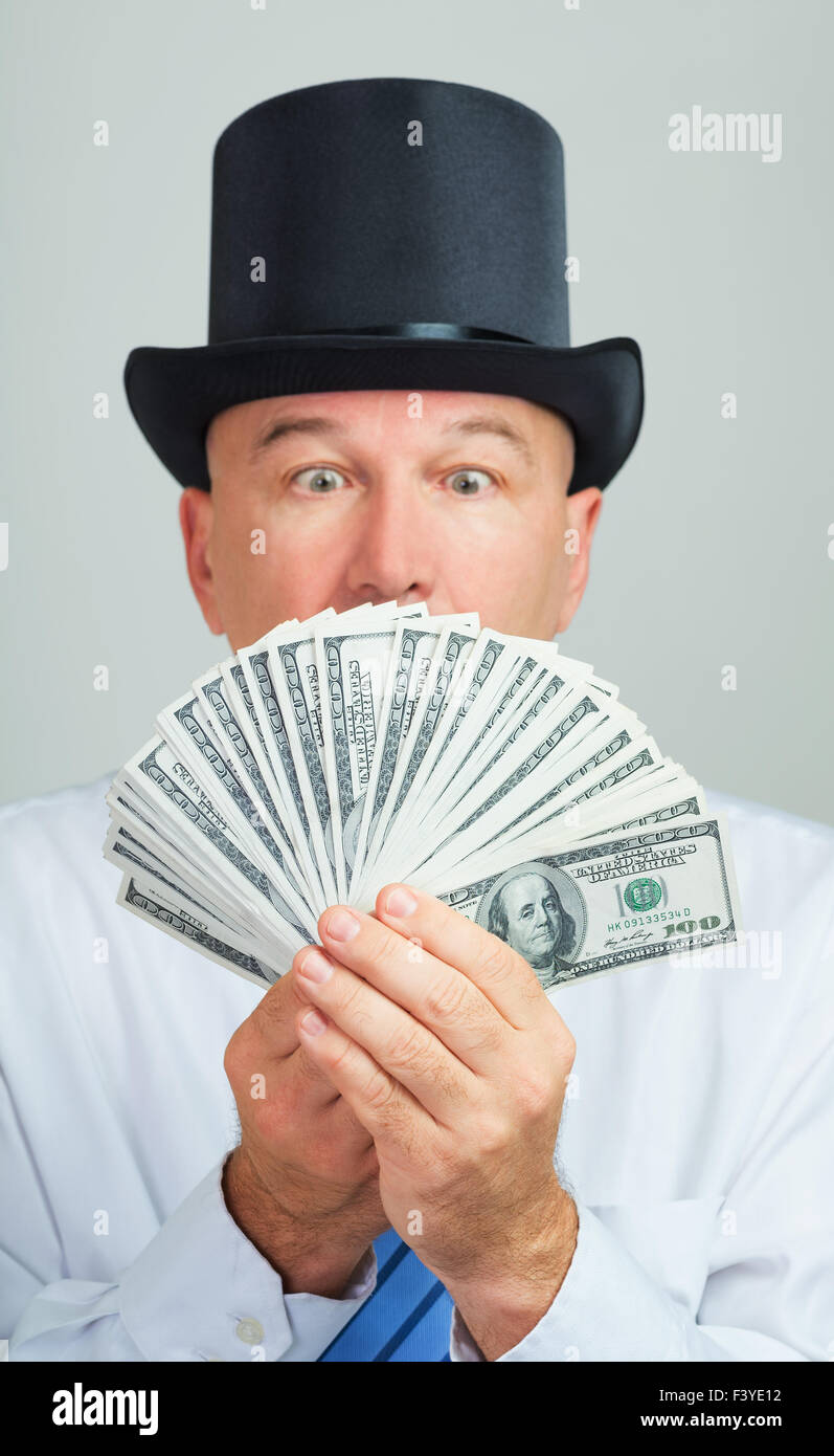 man  with money Stock Photo