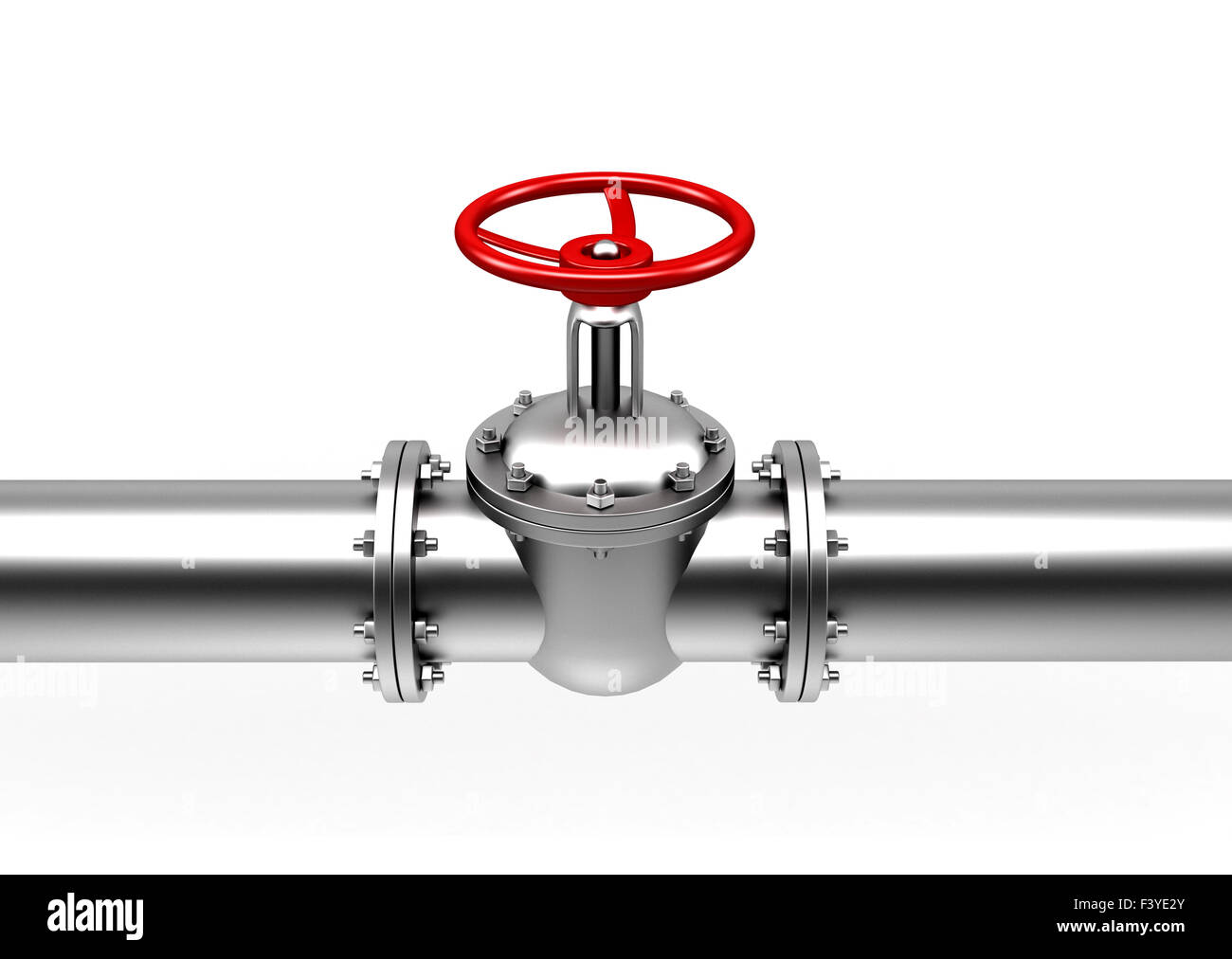 pipes valve connection isolated Stock Photo Alamy