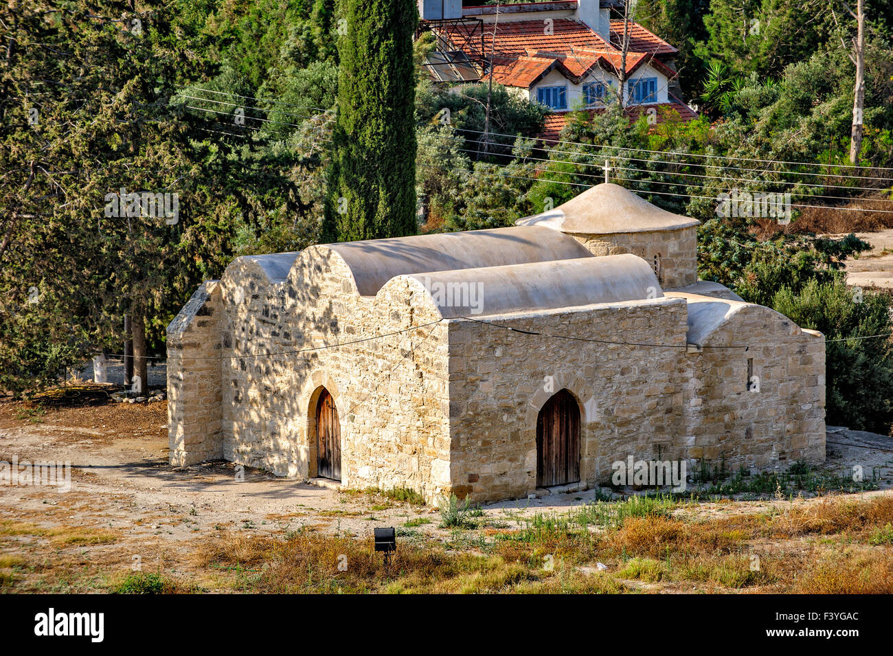 Old orthodox church on Cyprus Stock Photo