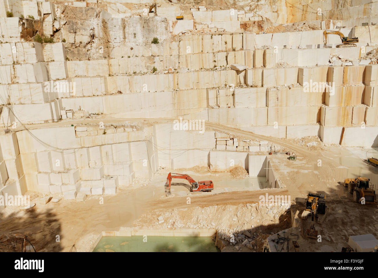 Photo of white marble quarry in Thassos Stock Photo Alamy