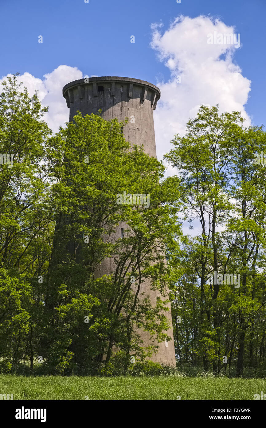 Former radar tower in Weesow near Werneuchen Stock Photo