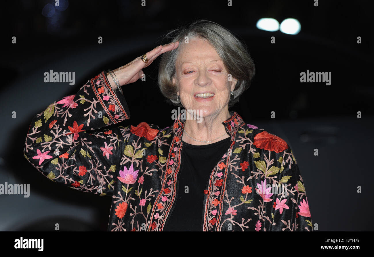 London, UK, UK. 13th Oct, 2015. Dame Magie Smith attends the