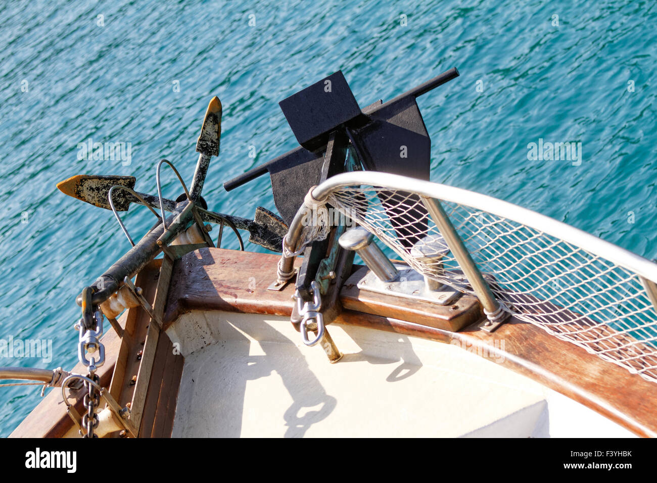 Photo of a boat deck on the sea Stock Photo - Alamy