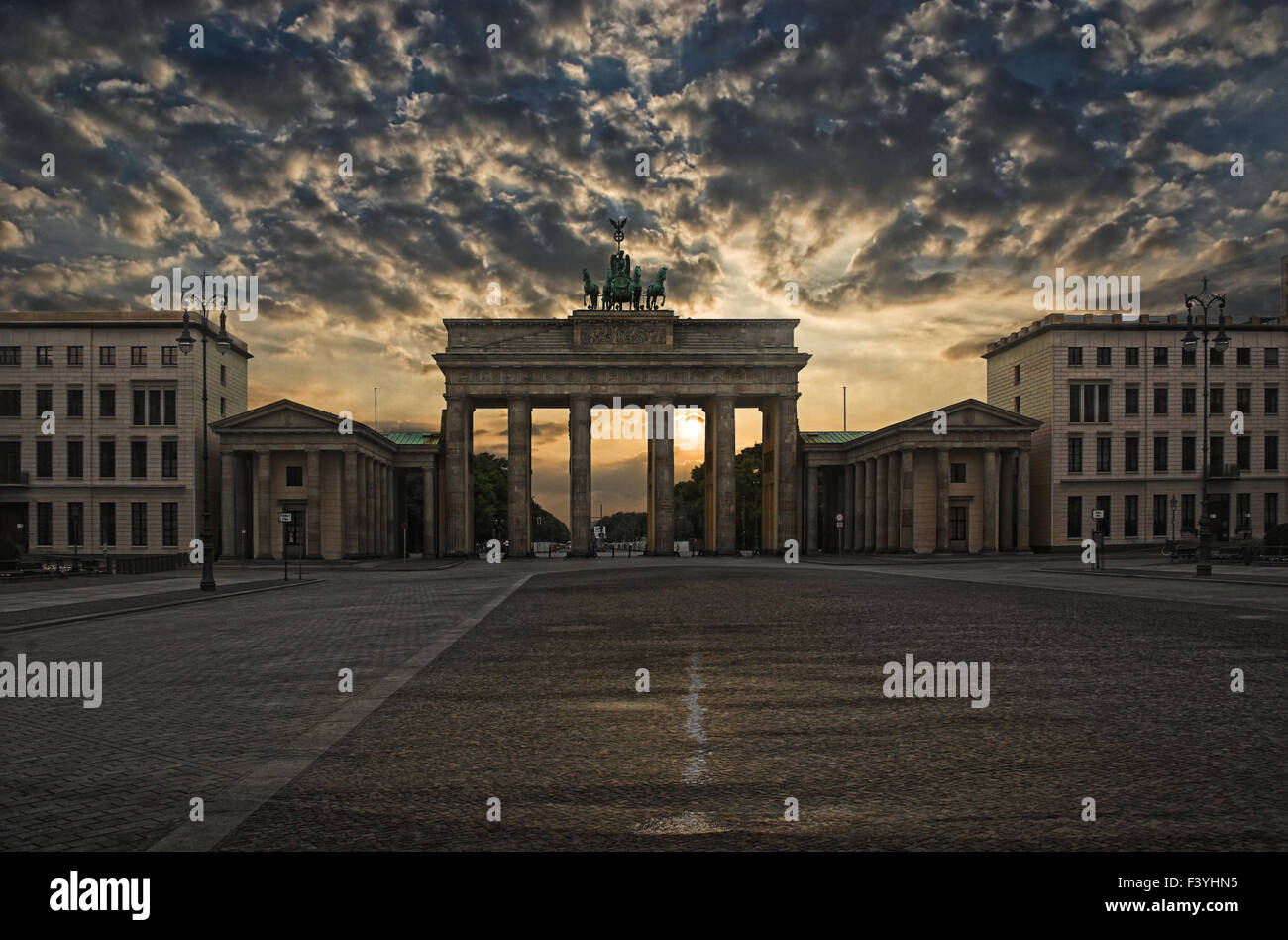 Berlin sunrise Stock Photo