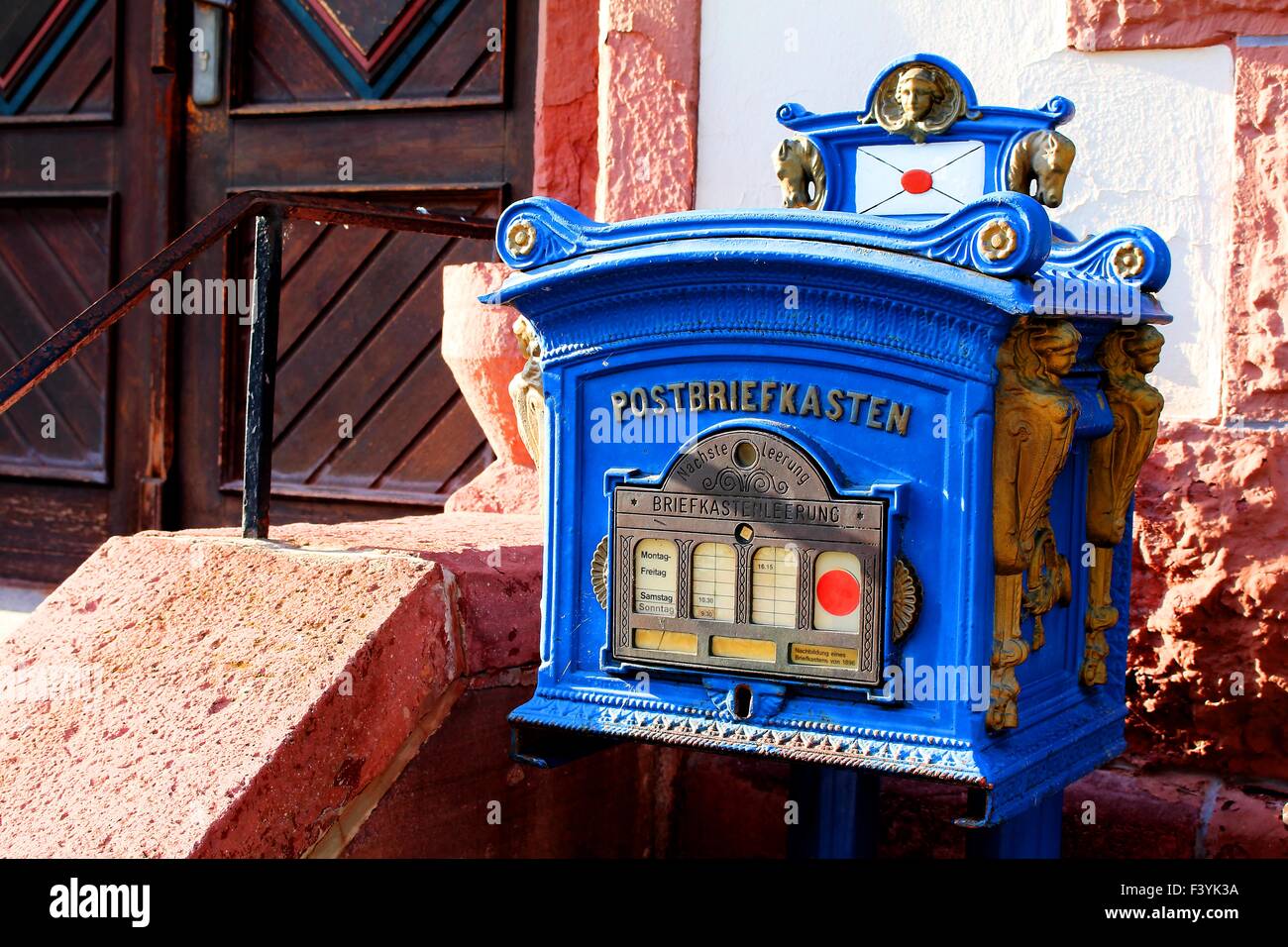 historical postal letter box Stock Photo Alamy