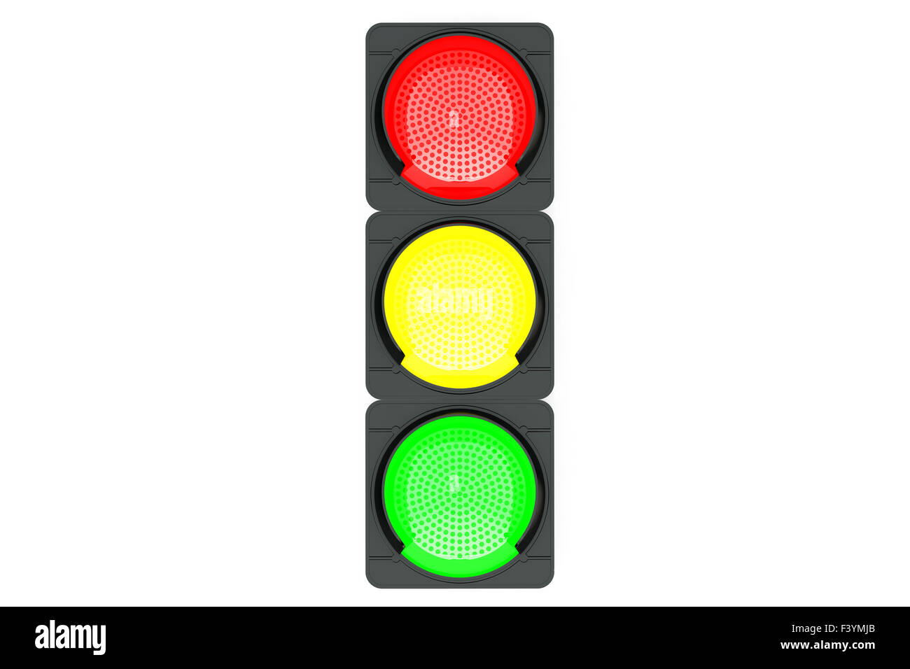 Traffic light isolated on white background Stock Photo - Alamy