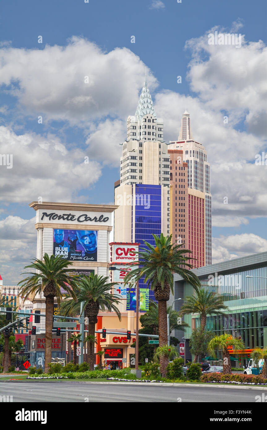 Laas Vegas boulevard in the morning Stock Photo