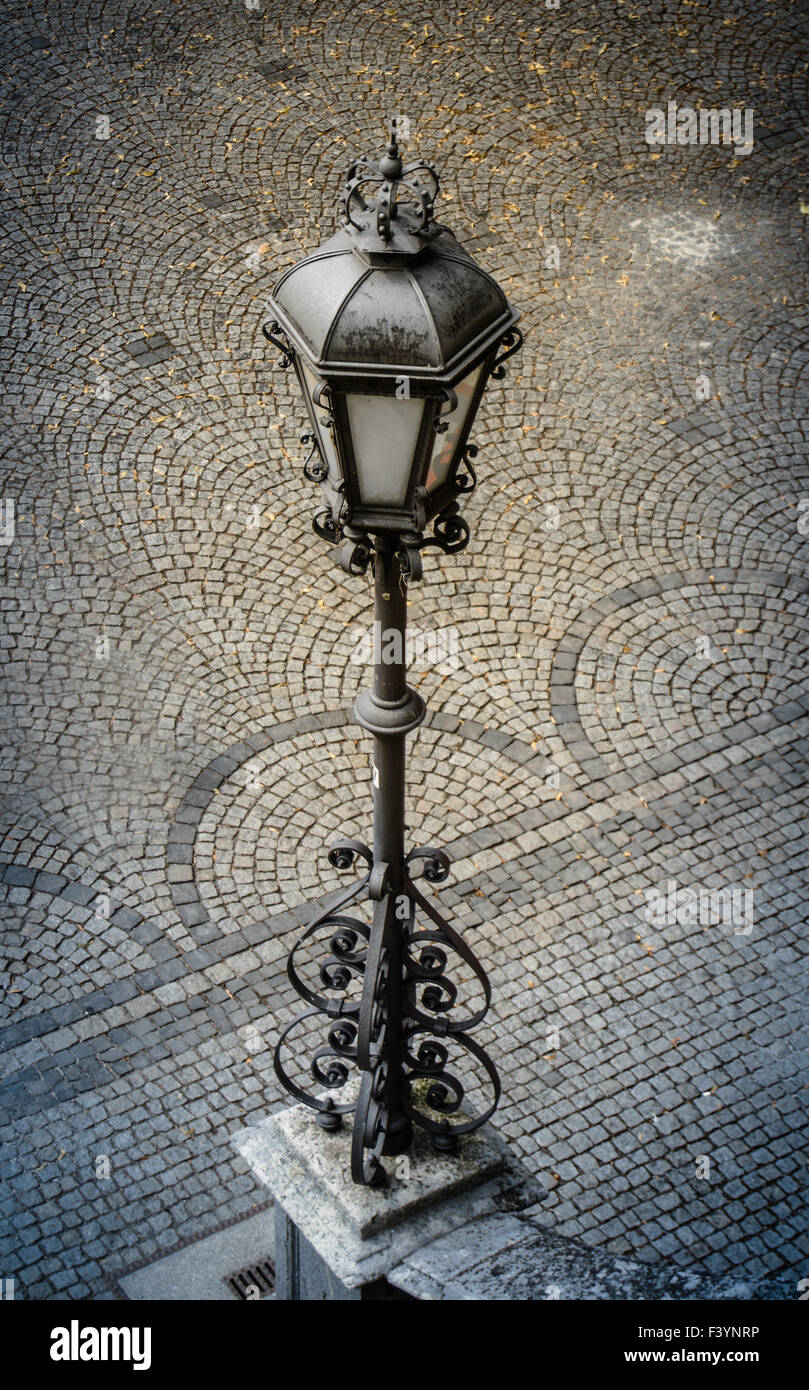 Vintage Street Lamp In Europe Stock Photo - Alamy