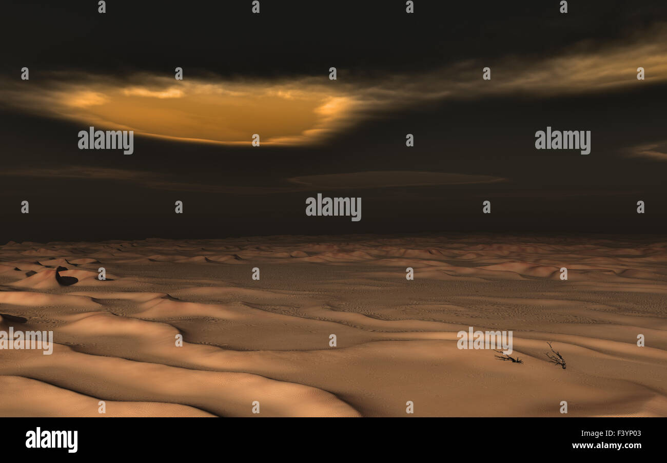 Atacama desert, sandstorm Stock Photo