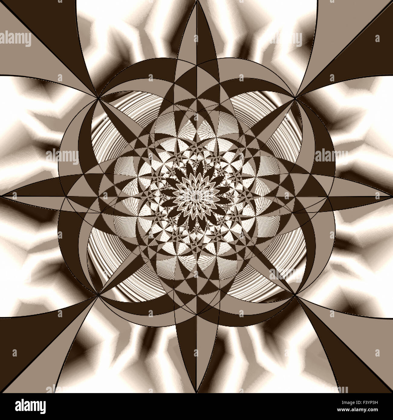 Sepia Shape Geometric fantasy in sepia tone. A-0095 Stock Photo - Alamy
