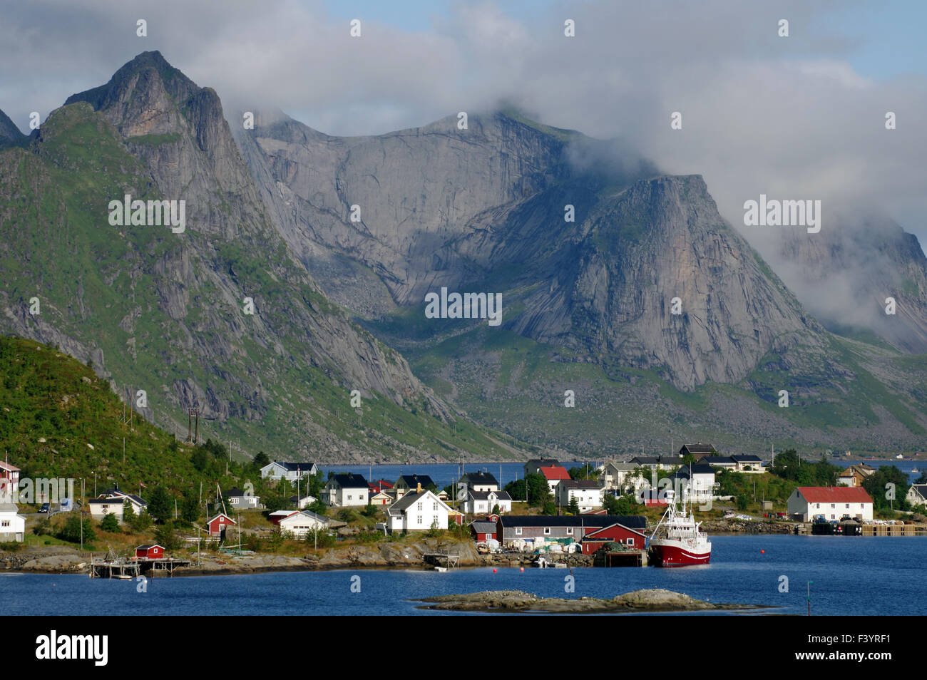 Dream landscape on lofoten Islands Stock Photo