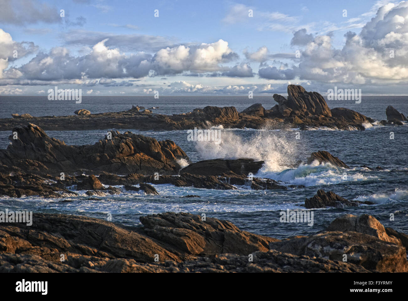 rough breton shore Stock Photo