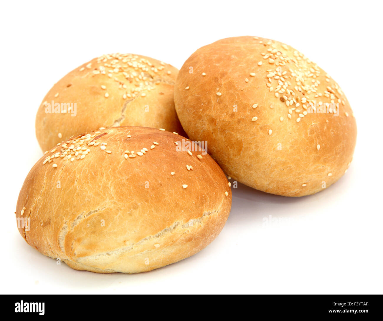 bun with sesame seeds Stock Photo Alamy