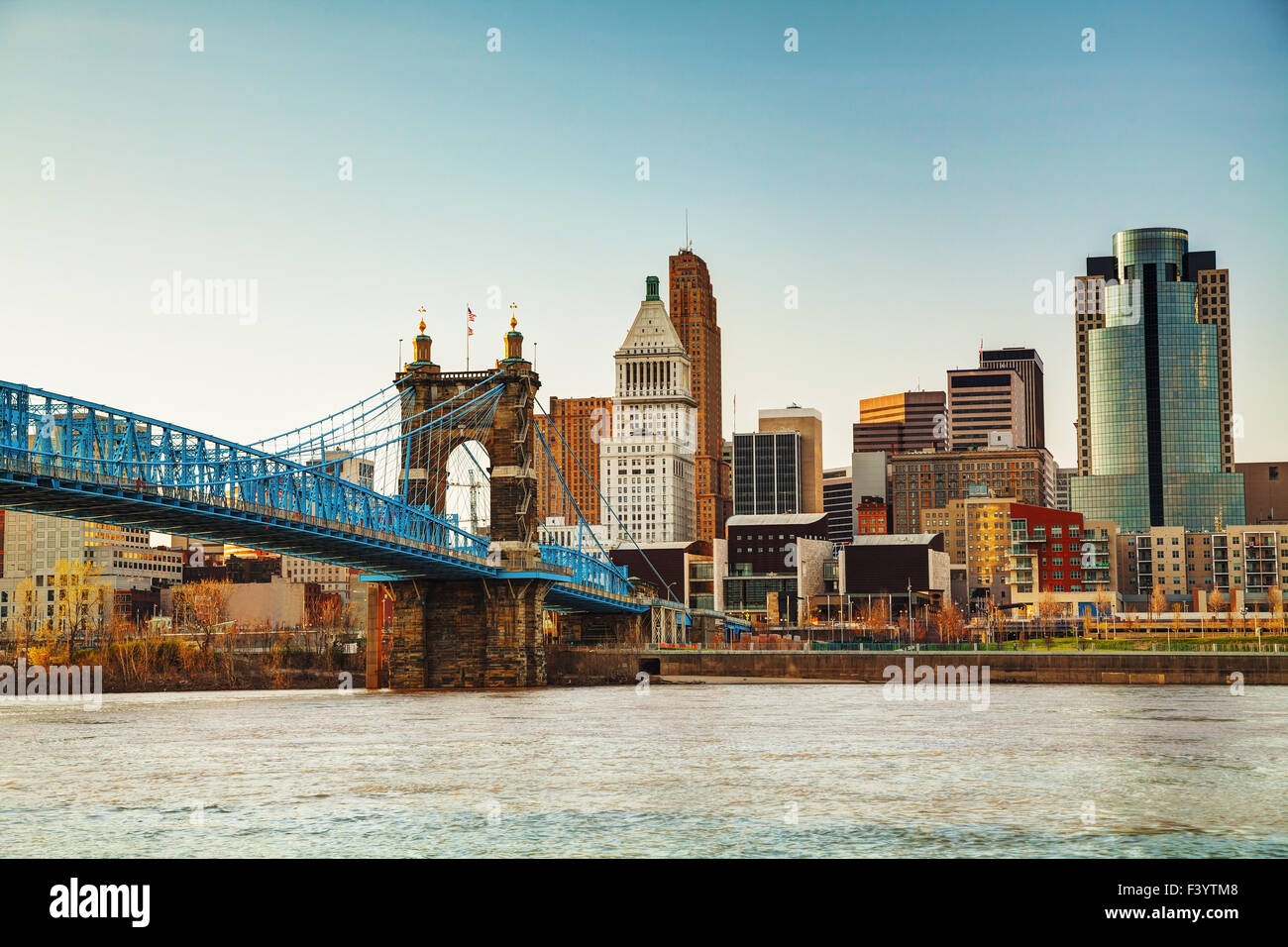 Cincinnati downtown overview Stock Photo