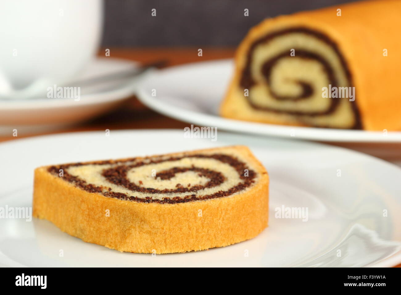 Poppy Seed Roll Stock Photo Alamy