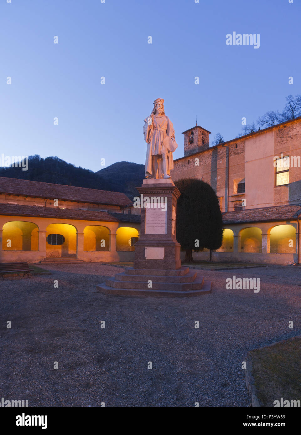 Monument Gaudenzio Ferrari, Varallo Stock Photo