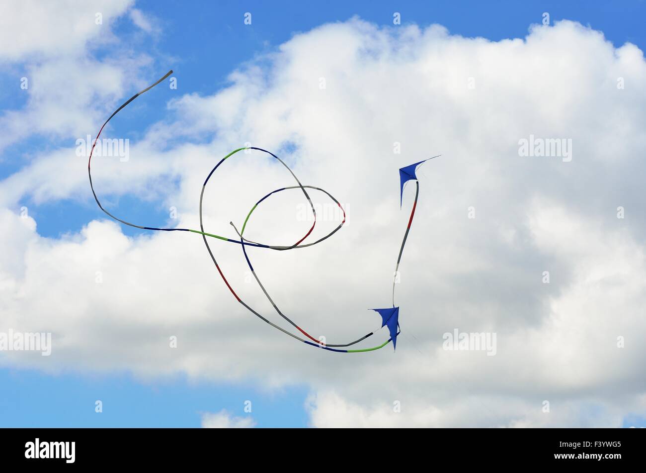 Two kites flying Stock Photo Alamy