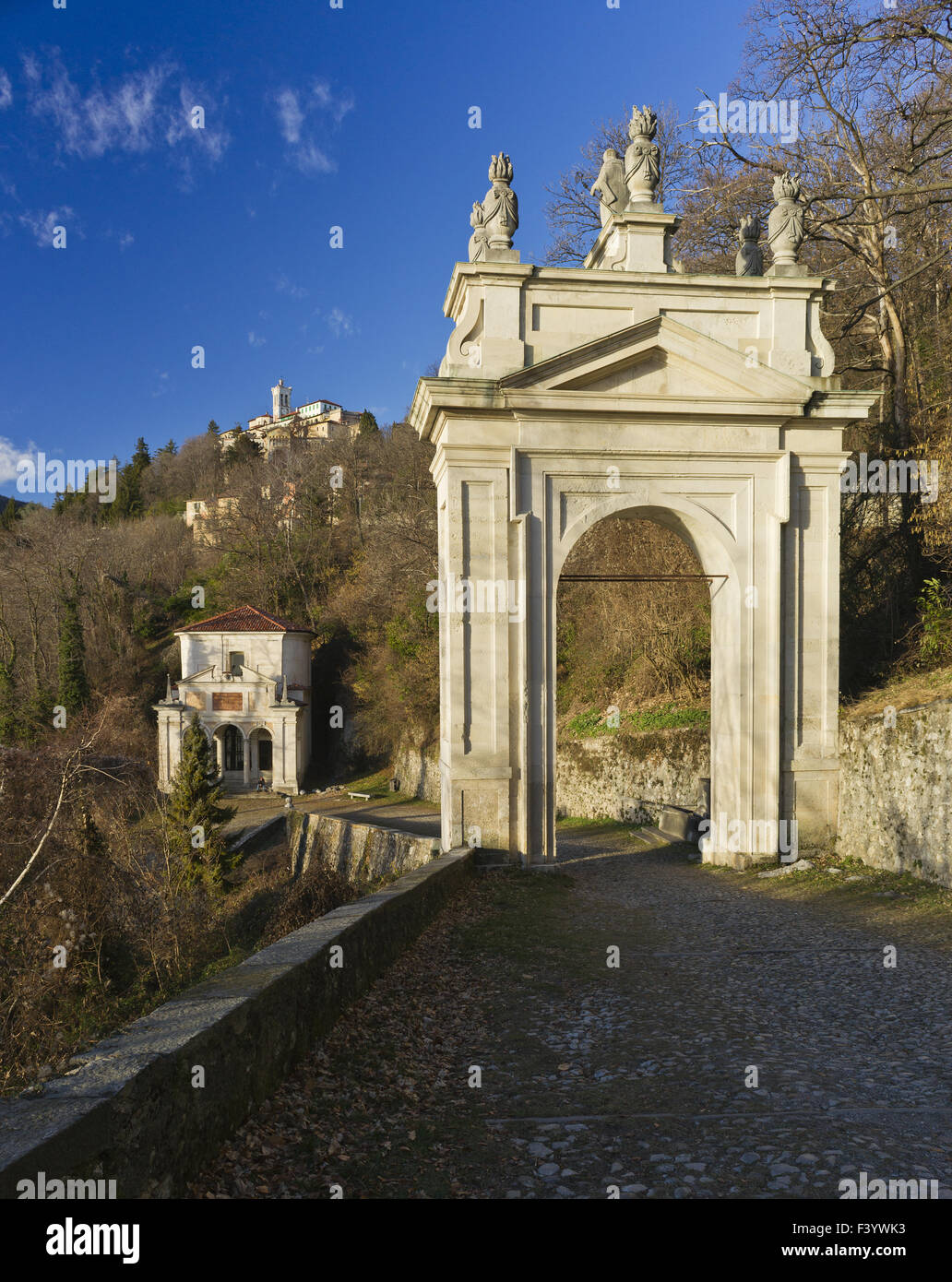Archway, Chapel Sacro Monte di Varese Stock Photo
